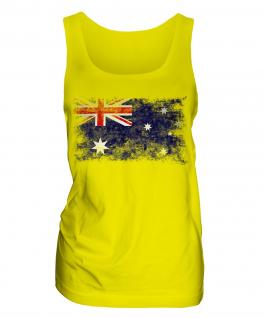 Australia Distressed Flag Ladies Vest