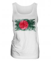 Bangladesh Distressed Flag Ladies Vest