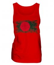 Bangladesh Distressed Flag Ladies Vest