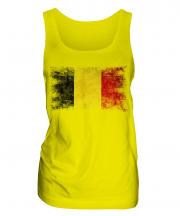 Belgium Distressed Flag Ladies Vest