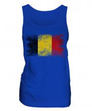 Belgium Distressed Flag Ladies Vest