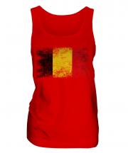 Belgium Distressed Flag Ladies Vest