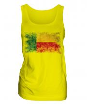 Benin Distressed Flag Ladies Vest