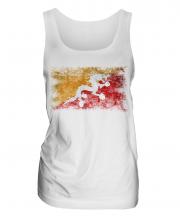 Bhutan Distressed Flag Ladies Vest