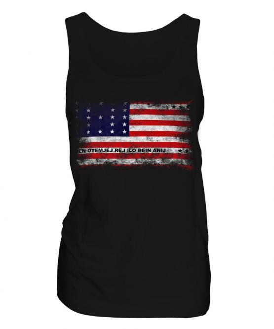 Bikini Atoll Distressed Flag Ladies Vest