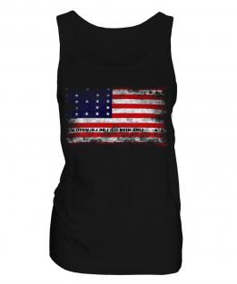 Bikini Atoll Distressed Flag Ladies Vest