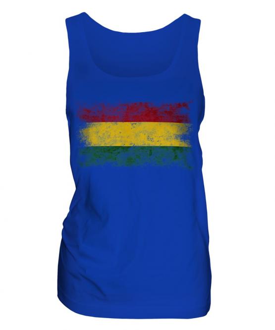 Bolivia Distressed Flag Ladies Vest