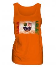 Bosnia And Herzegovina Federation Distressed Flag Ladies Vest
