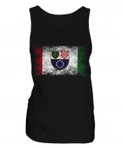 Bosnia And Herzegovina Federation Distressed Flag Ladies Vest