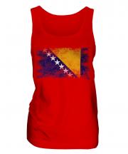 Bosnia And Herzegovina Distressed Flag Ladies Vest