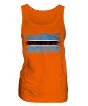 Botswana Distressed Flag Ladies Vest