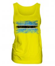 Botswana Distressed Flag Ladies Vest