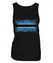 Botswana Distressed Flag Ladies Vest