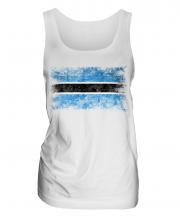 Botswana Distressed Flag Ladies Vest