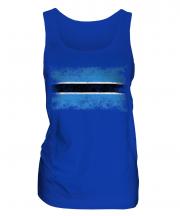 Botswana Distressed Flag Ladies Vest