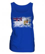 British Antartic Territory Distressed Flag Ladies Vest