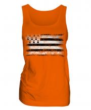 Brittany Distressed Flag Ladies Vest
