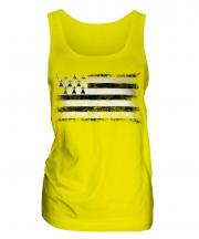 Brittany Distressed Flag Ladies Vest