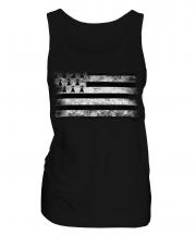 Brittany Distressed Flag Ladies Vest