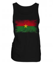 Burkina Faso Distressed Flag Ladies Vest