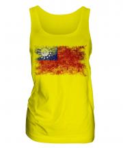 Burma Distressed Flag Ladies Vest