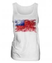 Burma Distressed Flag Ladies Vest