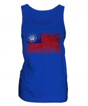 Burma Distressed Flag Ladies Vest