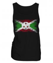 Burundi Distressed Flag Ladies Vest