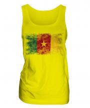 Cameroon Distressed Flag Ladies Vest