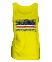 Cape Verde Distressed Flag Ladies Vest