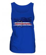 Cape Verde Distressed Flag Ladies Vest