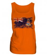 Cayman Islands Distressed Flag Ladies Vest