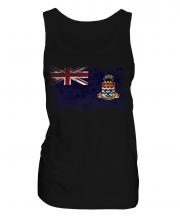 Cayman Islands Distressed Flag Ladies Vest