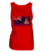 Cayman Islands Distressed Flag Ladies Vest
