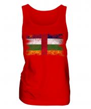 Central African Republic Distressed Flag Ladies Vest