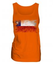 Chile Distressed Flag Ladies Vest