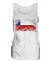 Chile Distressed Flag Ladies Vest