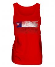 Chile Distressed Flag Ladies Vest