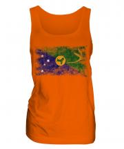 Christmas Island Distressed Flag Ladies Vest