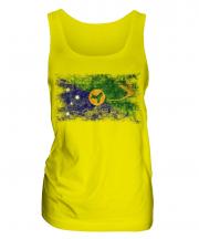 Christmas Island Distressed Flag Ladies Vest