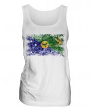 Christmas Island Distressed Flag Ladies Vest