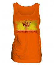 Chuvashia Distressed Flag Ladies Vest