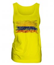 Colombia Distressed Flag Ladies Vest