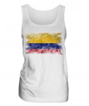 Colombia Distressed Flag Ladies Vest