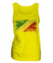 Congo Distressed Flag Ladies Vest