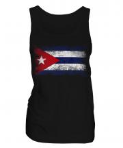 Cuba Distressed Flag Ladies Vest