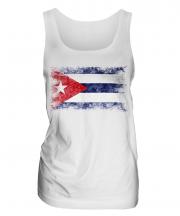 Cuba Distressed Flag Ladies Vest