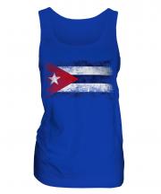 Cuba Distressed Flag Ladies Vest