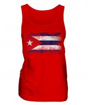 Cuba Distressed Flag Ladies Vest