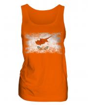 Cyprus Distressed Flag Ladies Vest